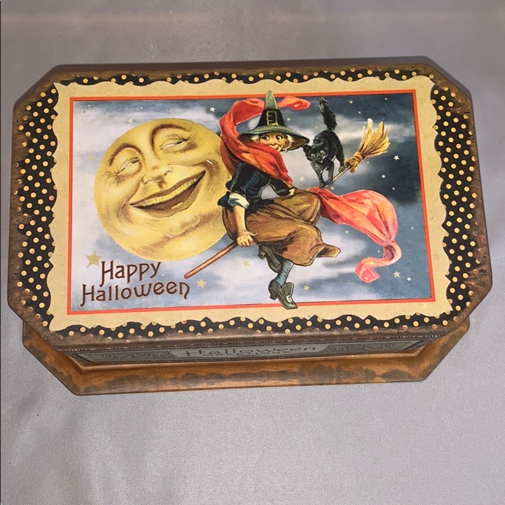 Happy Halloween Decorative Rectangular Storage Tin - Picture 4 of 6